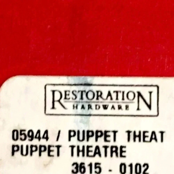 Restoration Hardware RH Plush Puppet Toy Family Theater Play Set w/Stage/Curtain - Picture 12 of 15